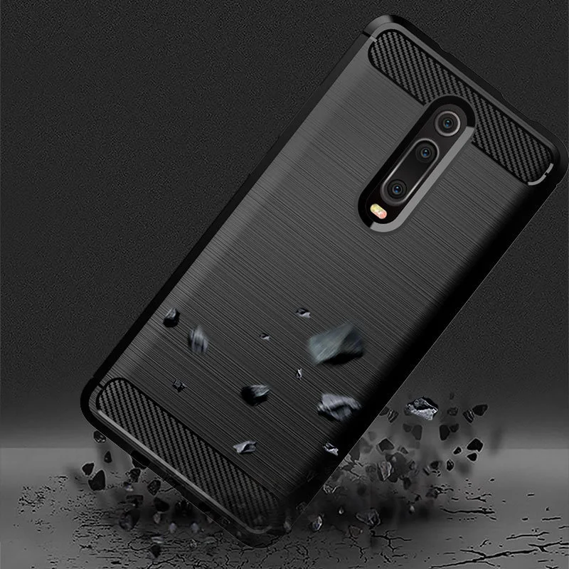 Защитный корпус для телефона рукав Xiaomi Red Mi K20/MI 9T матовый углеродное волокно