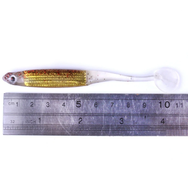 10 unids/set señuelo suave Pesca señuelo de Pesca Artificial 52g Japón señuelo gusano nadador Jig cabeza mosca Pesca silicona goma peces