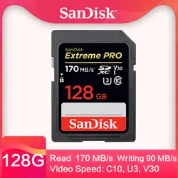 SanDisk Extreme Pro sd card32gb sd-карта classe 10 64 gb sd 128 gb scheda sd256G SDHC SDXC UHS-I 95 м/с V30 4 K для цифровых Камера