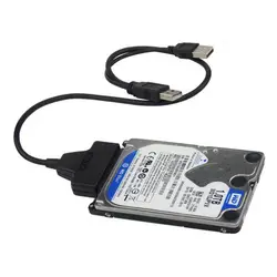 Новинка; Лидер продаж USB3.0 + 2,0 SATA 22Pin кабель для HDD 2,5 дюйма Жесткий диск твердотельный накопитель QJY99