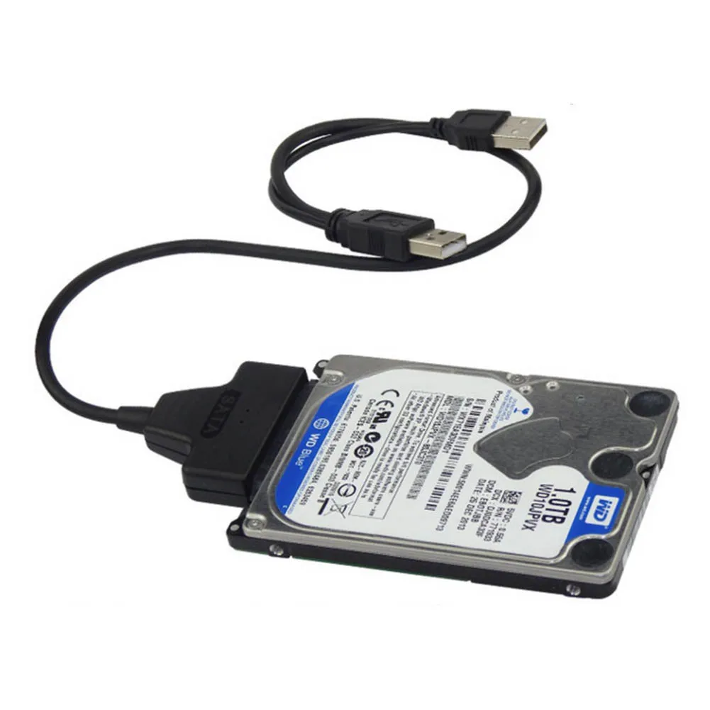 Novo cabo usb 2.0 + para sata de 22pin e 2.5 polegadas disco rígido de