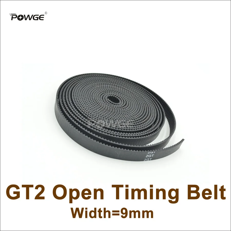 Ремень ГРМ POWGE GT2 ширина = 9 мм для шкива открытая резиновая деталь аксессуар