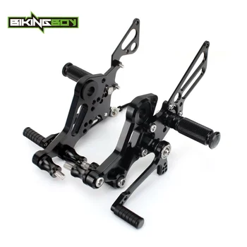 

BIKINGBOY Rear Sets Foot Pegs Rests for DUCATI Monster 796 2010 2011 2012 2013 2014 Footpegs 11 Adjustable Positions Rearsets