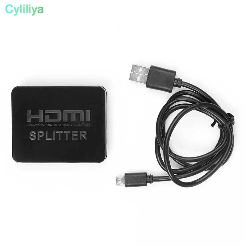 10 шт. Ultra HD 4 к 2 к HDMI Сплит тер Full HD 3D 1080 p видео HDMI коммутатор 1X2 разделение 1 в 2 выход усилитель двойной дисплей