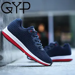 GYP мужские спортивные легкие кроссовки на шнуровке амортизация мужские кроссовки дышащие уличные прогулочные беговые кроссовки мягкие
