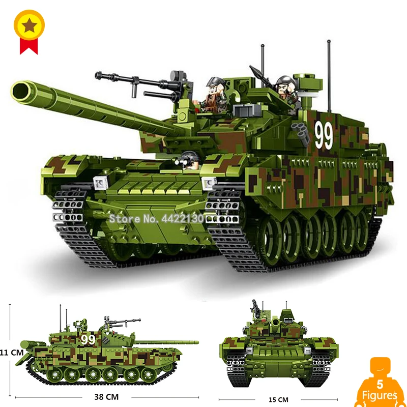 

Green 99 tank jungle tyrants crush all obstacles building blocks toy figures weapons model compatible legoinglys military ww2