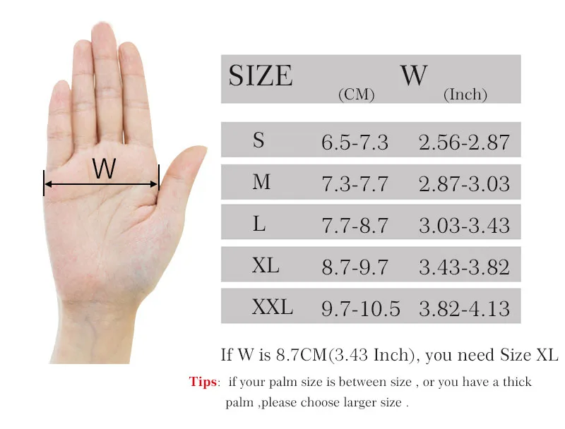 S091-1 gloves-size