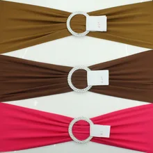 43 Цвета 50 шт. высокое качество спандекс стул полоса с пряжкой/спандекс створки/стул створки для крышки стула свадьбы украшения