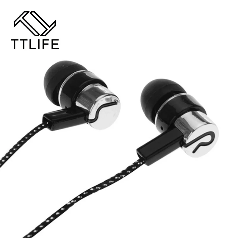 TTLIFE Cheap In Ear Earphones HiFi 3D Stereo Bass Earbuds MP3 Player