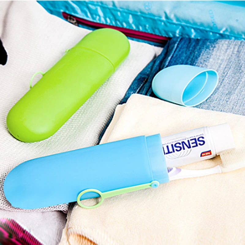 

Portable Travel Toothpaste Toothbrush Holder Cap Case Household Storage Cup Outdoor Holder Bathroom Accessories