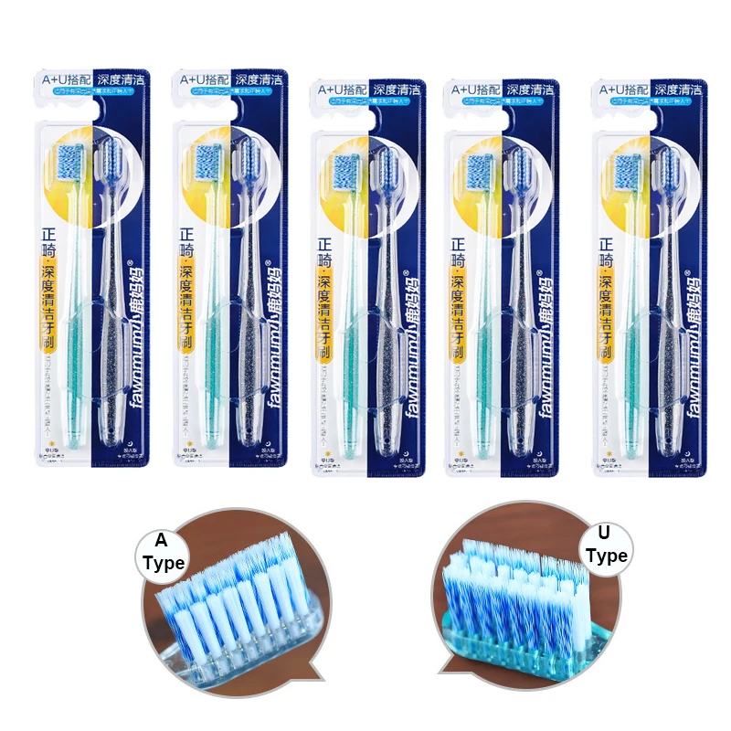 Adult Orthodontic Toothbrushes 5 Packs Toothbrush For Braces U A Trim