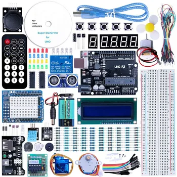 

Kit Module EL-KIT-003 UNO Project Super Starter Kit With Tutorial LCD1602 Module Compatible For Arduino UNO R3 Electrical