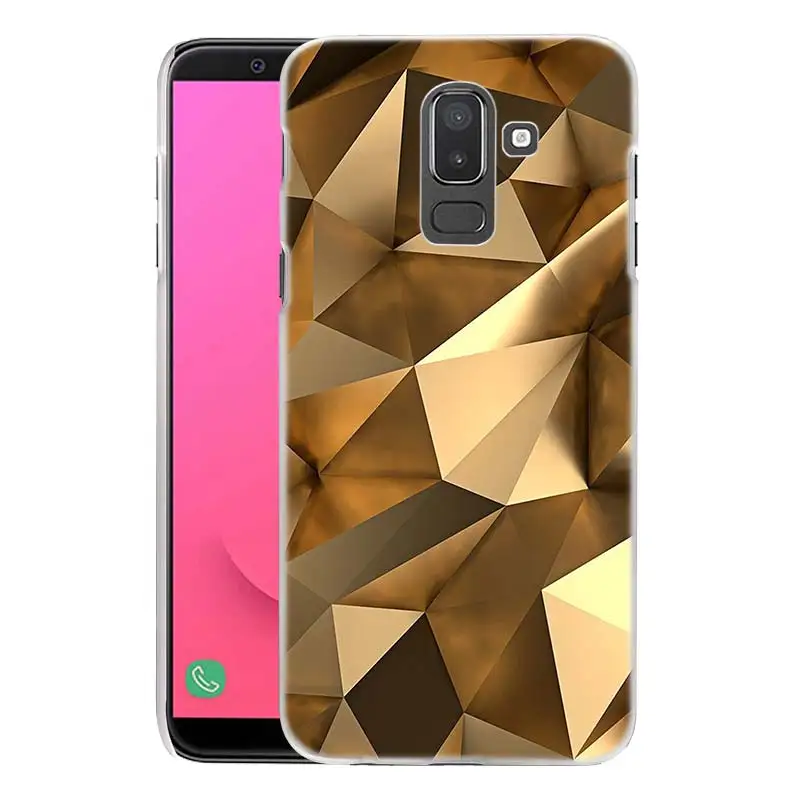 Чехол для телефона samsung Galaxy A9 A7 A8 A6+ Plus A5 A3 жесткий пластиковый прозрачный чехол с геометрическими фигурами - Цвет: 07