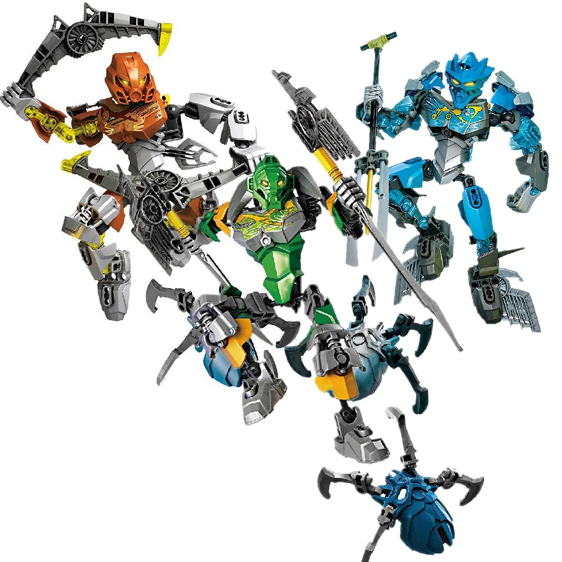 

BIONICLE Jungle Lewa Stone Pohatu Water Gali action figures Building Block Bricks Kids toys