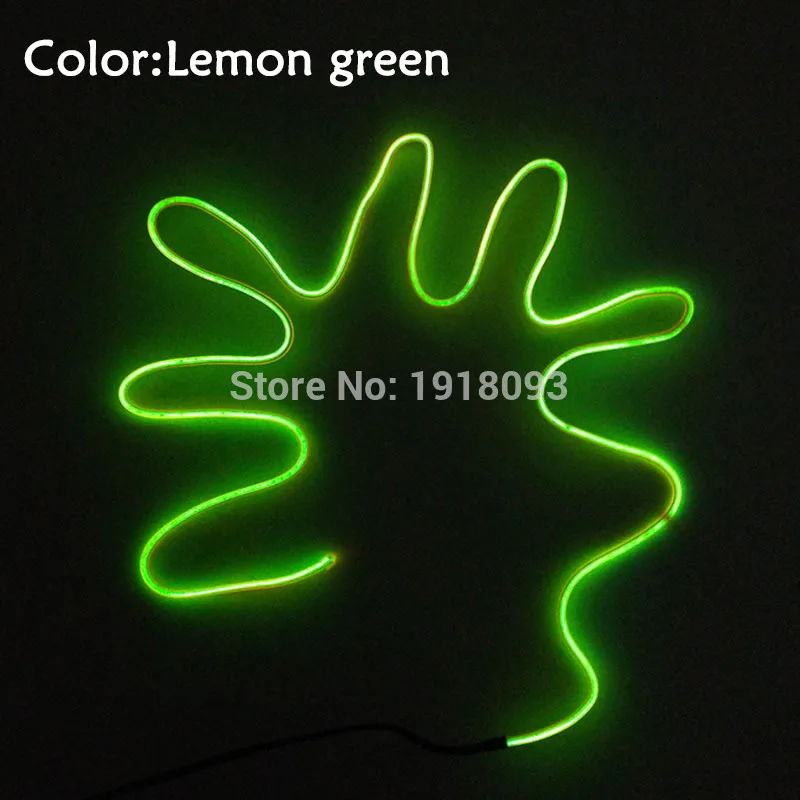 EL продукт 10 цветов Полужесткий EL провод светодиодный светильник неоновый светильник для творчества DIY светящаяся модель ручной работы - Испускаемый цвет: Lemon Green