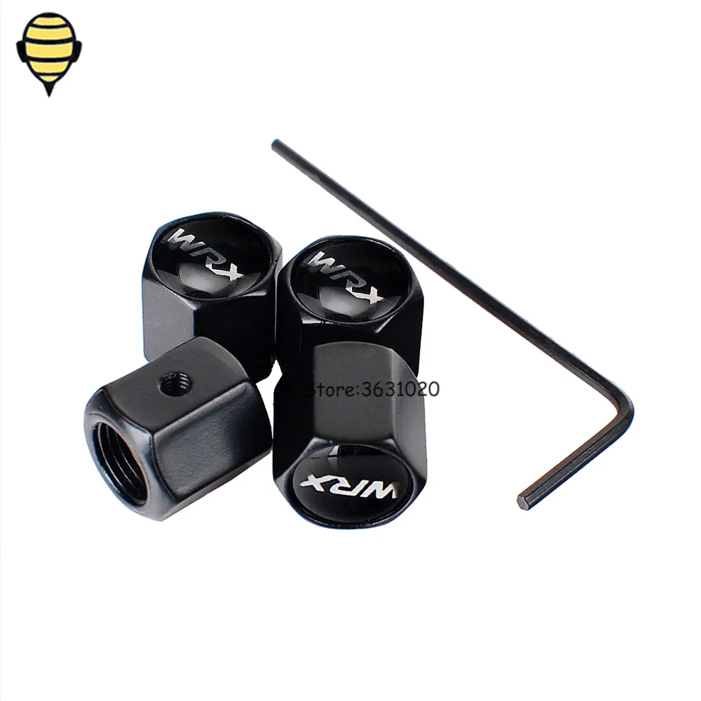 

for WRX logo Car Styling Auto Wheels Sticker Tire Valve Stem Caps for Subaru STI Legacy WRX Impreza XV Outback Forester Tribeca