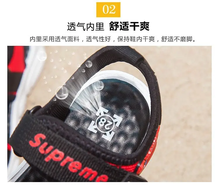 ZYJ Kids Spiderman Summer Sandals Garden Boys Girls Cartoon Bear Spider Man Shoes Sport Anti Slip Baby Beach Sandal Shoes (5)