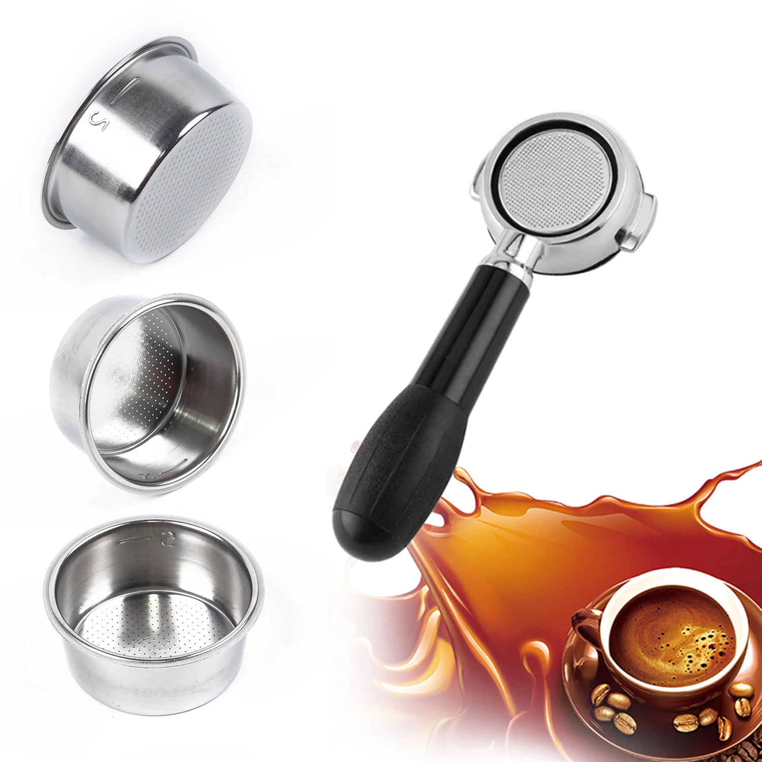 1X корзина для фильтров кофе Breville Delonghi Krups эспрессо 51 мм фильтры кухонные
