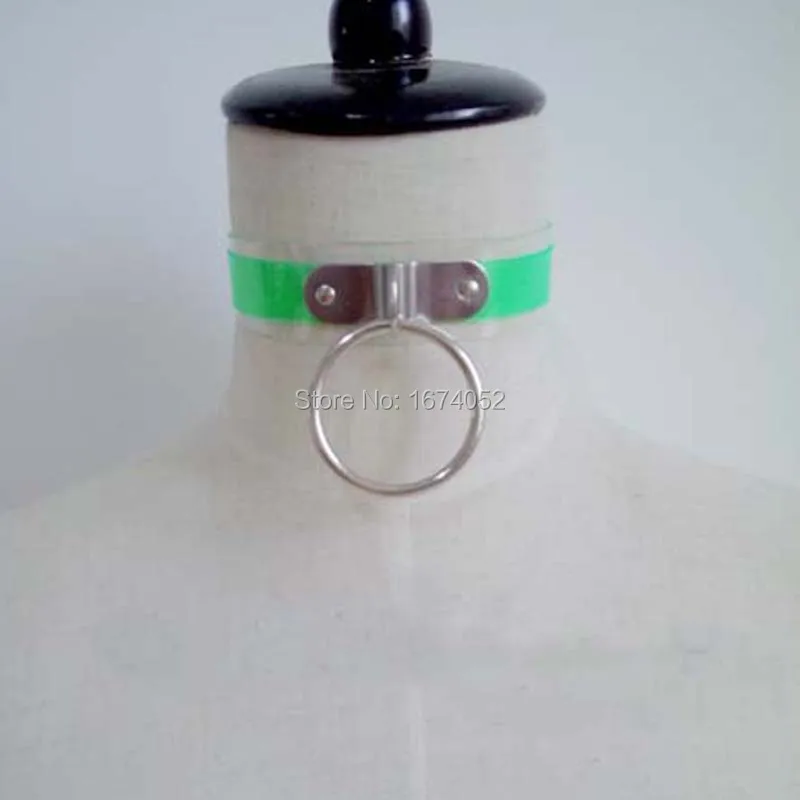 

Designed Women Girl 100% Handcrafted Layered PVC Vinyl Choker Candy Color Faux Leather O-Round Transparent Collar Necklace