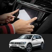 Автомобильный навигатор GPS Экран Стекло Сталь защитный Плёнки для Volkswagen VW Tiguan 2017 2018 2016 Управление из ЖК-дисплей Экран Стикеры