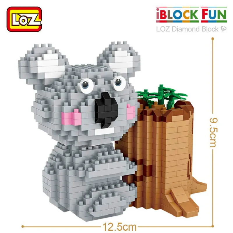 LOZ-Diamond-Blocks-Koala-Pen-Holder-Cute-Animal-Micro-Building-Brick-Blocks-Creative-Decompression-Toy-Children (1)