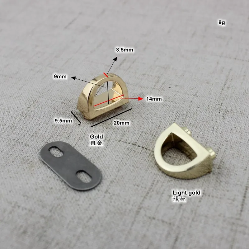 10 шт. 14 мм Высокое качество сумки/сумки серебро золото металлические аксессуары Арка мост Разъем вешалка Аппаратные аксессуары