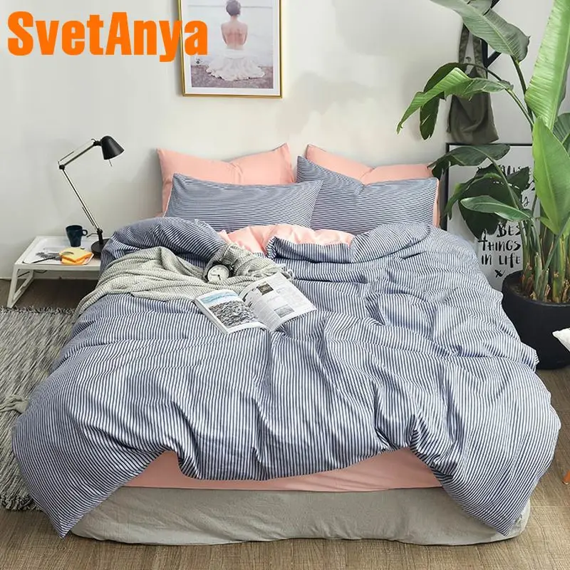 

Svetanya printed Cotton Bedding Set 4in1 Single Double size Linens