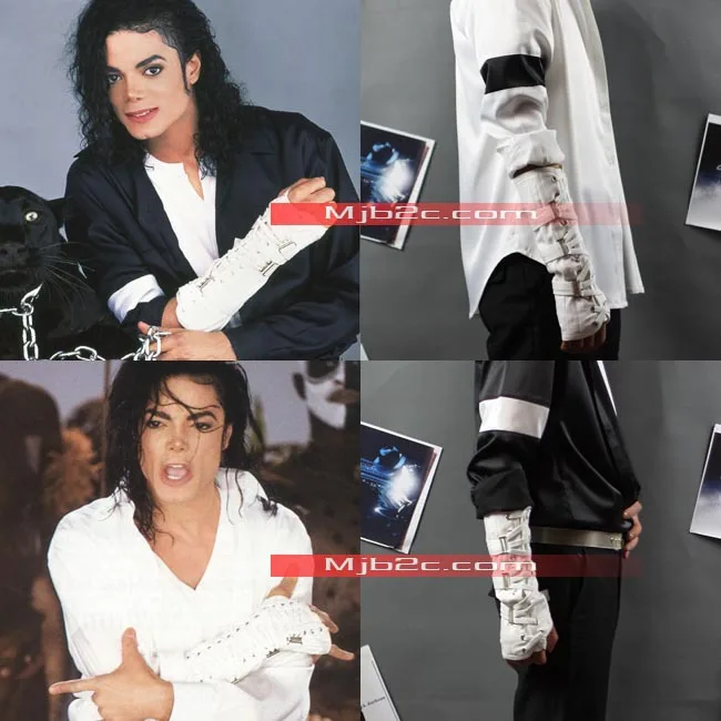 Michael Jackson Costume - Black Or White Metal Rivets Glove - Gloves &  Mittens - AliExpress