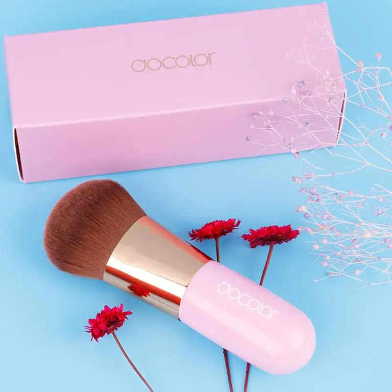 

Docolor 3 color Brush Soft Curved Bristles fashion foundation Power Brush Make up Brushes For Beauty Essential makeup Tool