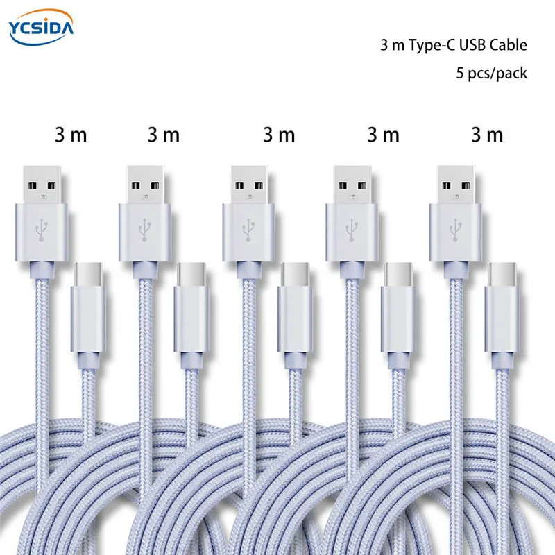 5pcs 3m type c slivery