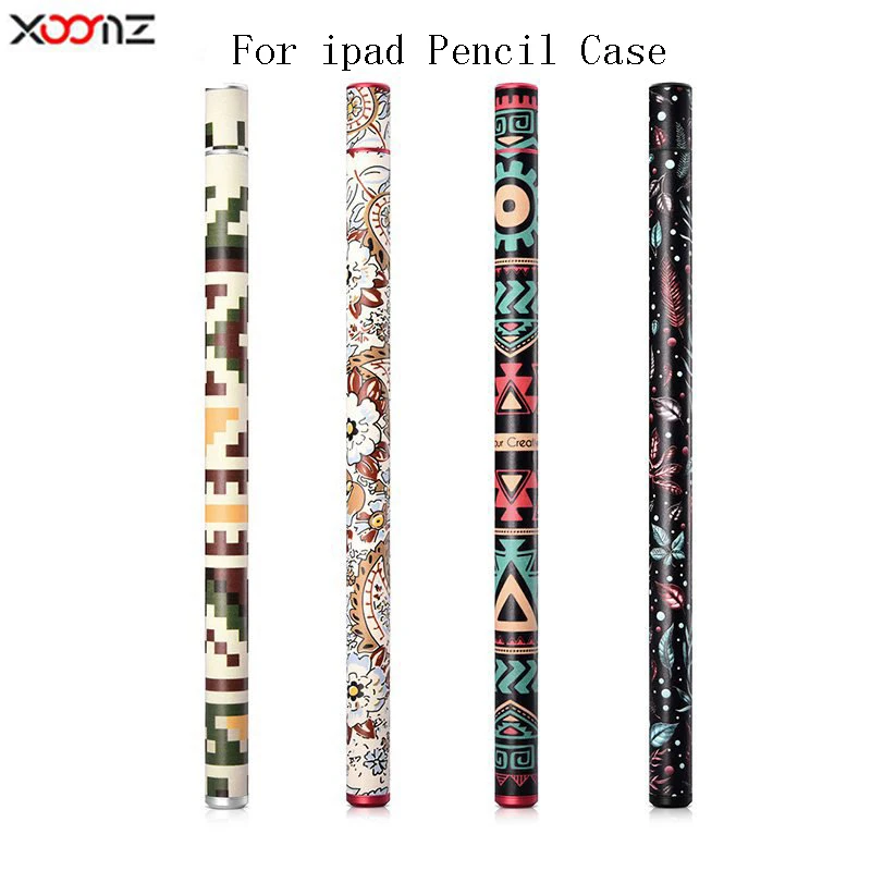 

For Apple iPad Pencil Bag Pen Case Luxury Original Painted PU Leather Pouch Holder Business Pen Bags Pen Office Supply School