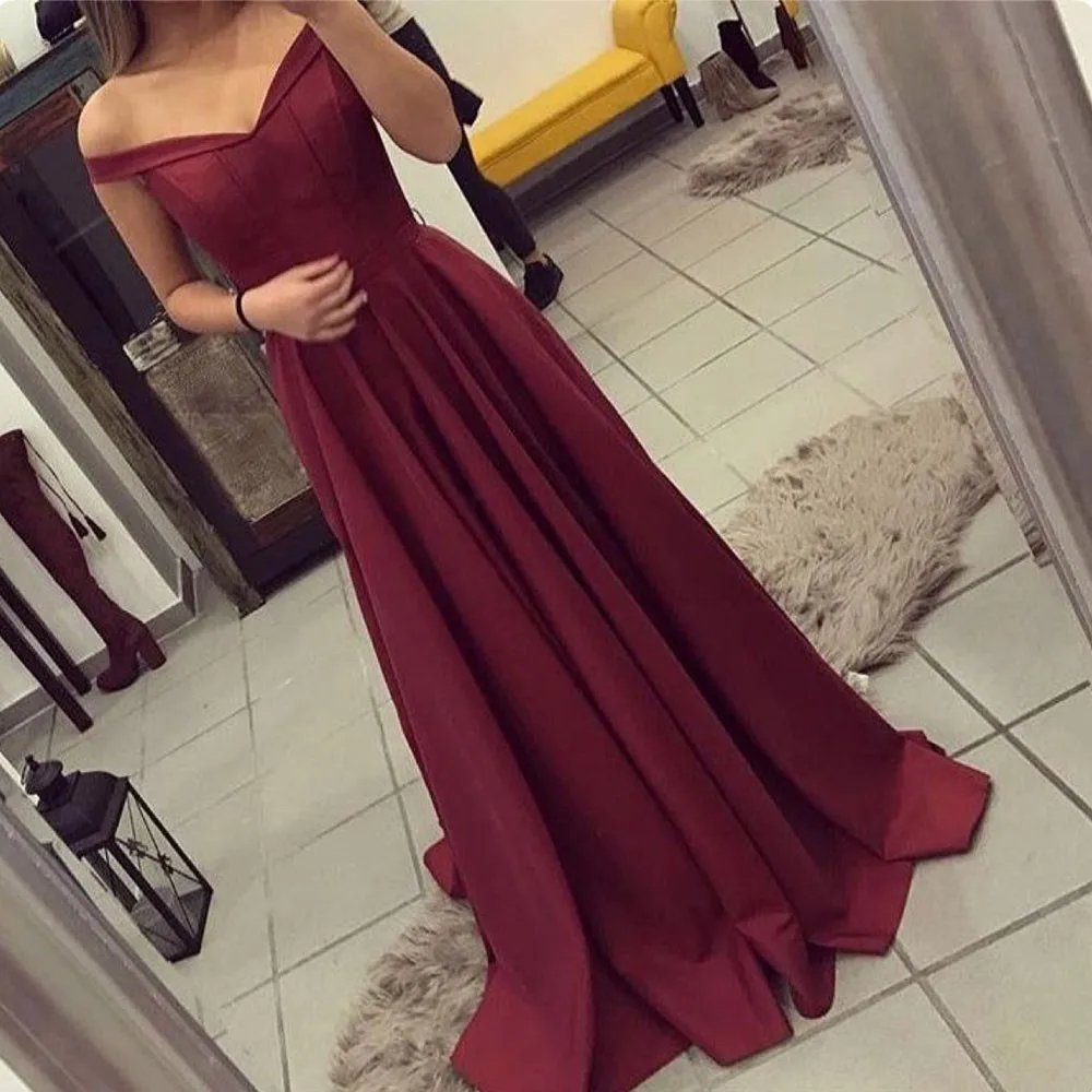 

Bbonlinedress Hot Sale Prom Dress 2019 A Line Evening Dress Sweetheart Satin Formal Party Dress Vestido de fiesta 2019