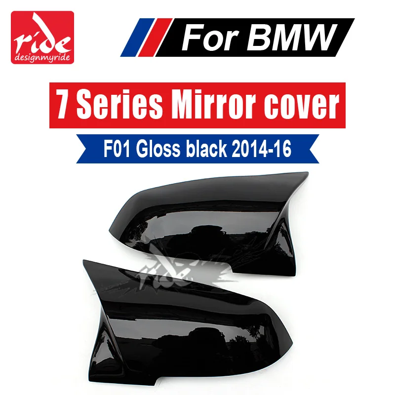 

High-quality M-Style ABS Gloss Black Rear View Mirror Covers Cap Decoration For BMW 7-Series F01 F02 F03 740i 750i 760 2014-2016