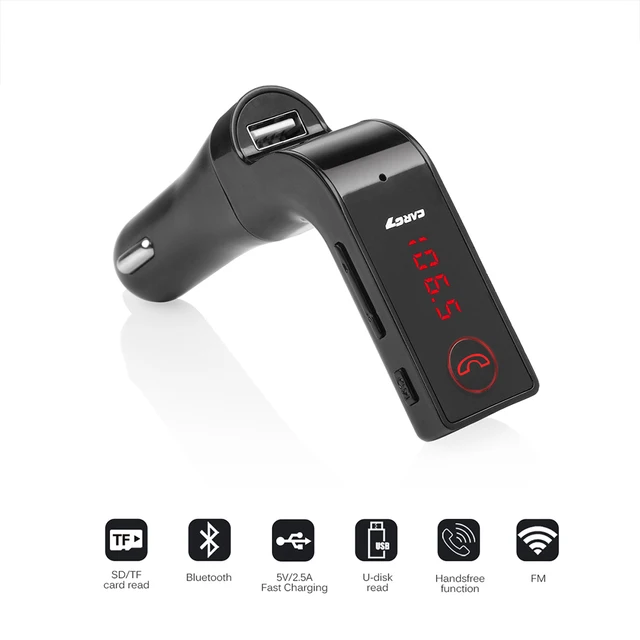 Accnic G7 4 in 1 Hands Free Wireless Bluetooth FM Transmitter + AUX
