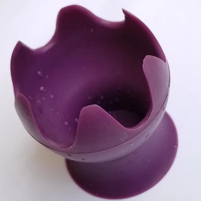 4Pcs/Set Cute Egg Tools Silicone Egg Cup Colorful Egg Tray For Breakfast Easy Eggs - Color: Plum