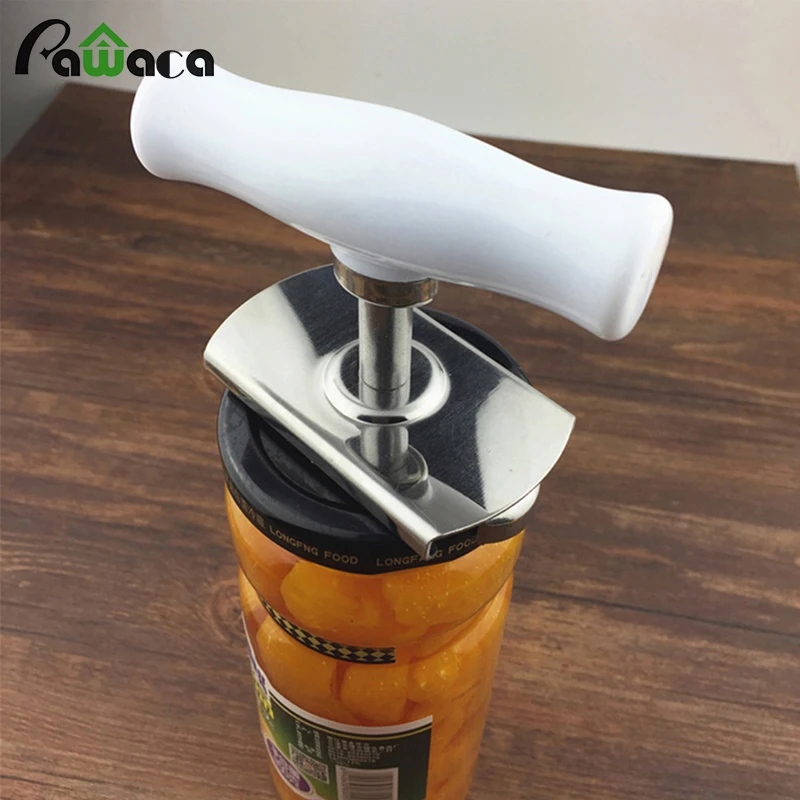 Can Opener Adjustable Jar Opener Screw Cap Bottle Wrench Free Size Suit Any Cans Stainless Steel