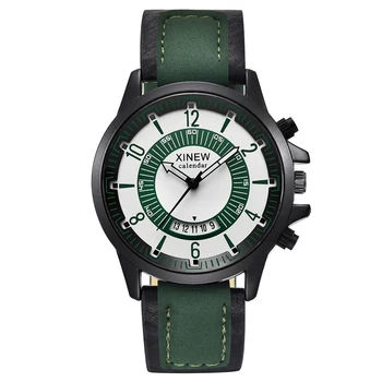 

Hot Luxury Brand Watches Mens Leather Fashion Casual Quartz Watch Men Military Army Sports Wristwatch Montres de Marque de Luxe