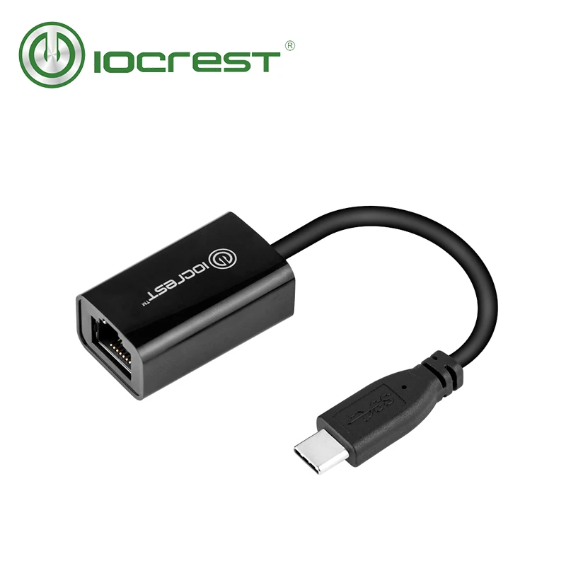 

IOCREST usb 3.1 Type-c usb c to 1000Mbps rj45 ethernet gigabit network card lan adapter rtl8153 chip support win10