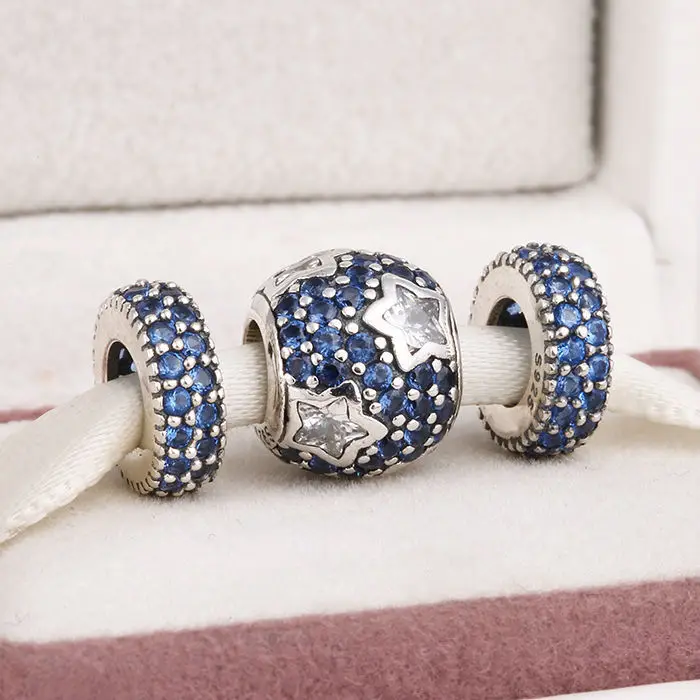 pandora charm blu e rosa pandora charm blu e rosa