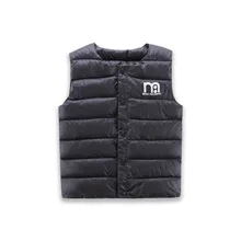 Girls Kids Vests Children’s Down Parkas Cotton Warm Vest Baby Girl Boy Sweet solid Waistcoat Kids Girls Vest Outerwear 1-6Years