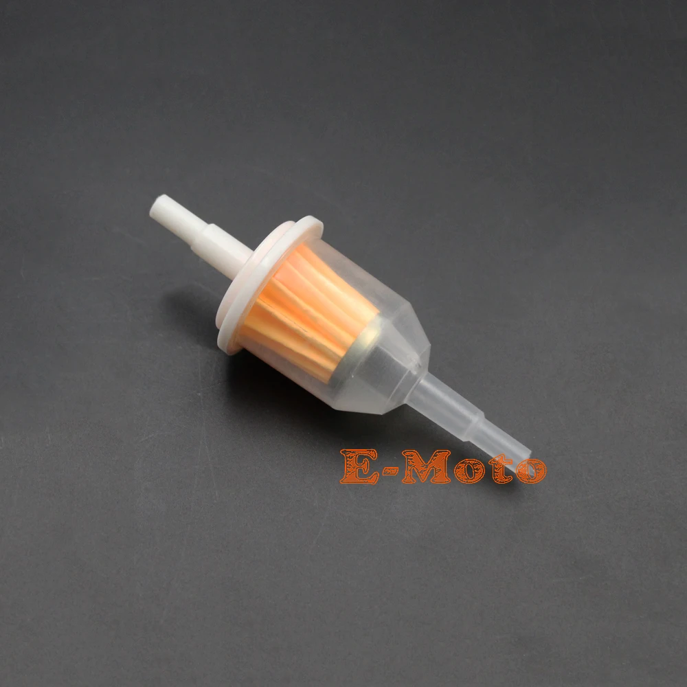 2 x Universal Petrol Inline Fuel Filter To Fit 6mm and 8mm Pipes