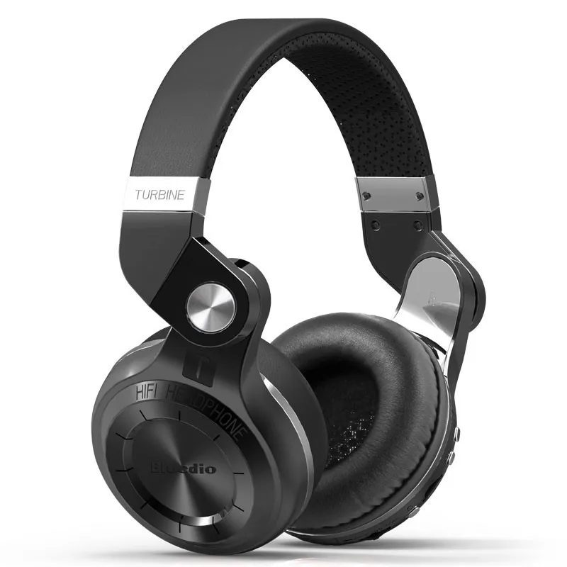 Bluedio T2+ Bluetooth Headphone Over Ear Wireless Foldable Headphones with Mic FM Radio SD Card