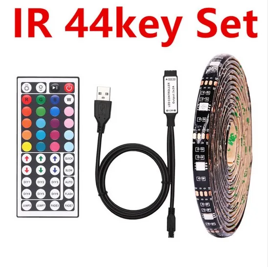5 в постоянного тока USB Светодиодная лента 5050 водонепроницаемый RGB светодиодный