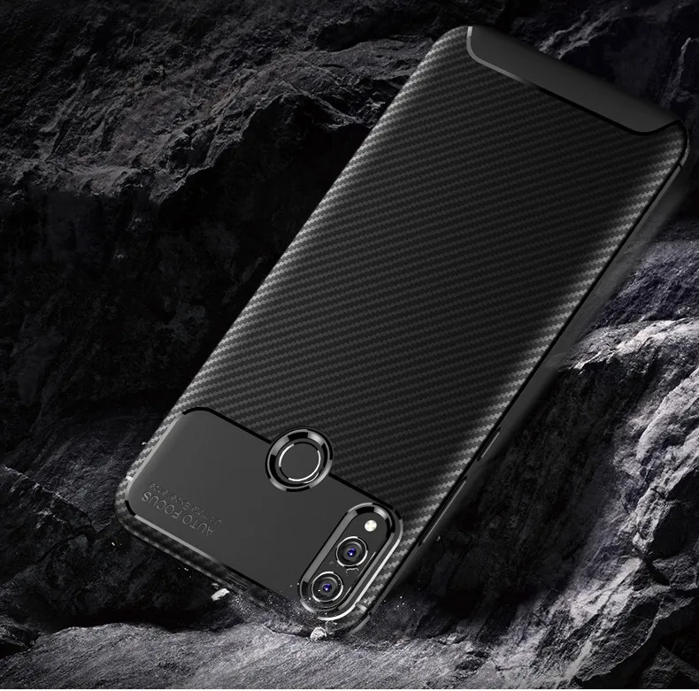 

Cases For Huawei Honor 8X / Honor 8X Max Case Cover Fiber Ultra Thin Silicone Soft Phone Coque Capa Funda Fundas For Men Male