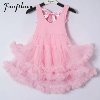 

Fanfiluca Baby Girl Dress Ball Gown Cotton Soft Lace Newborn Tutu Dress Body Suit Baby Clothes Princess Dresses