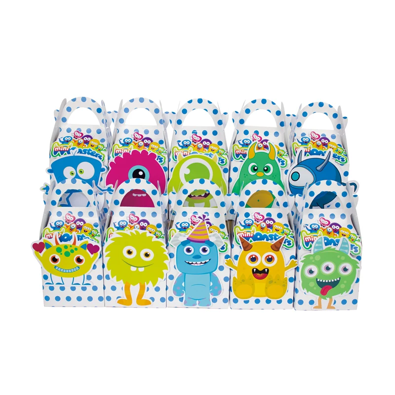 

Mini Monster Favor Box Candy Box Gift Box Cupcake Box Boy Kids Birthday Party Supplies Decoration Event Party Supplies