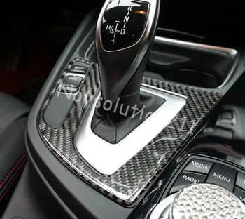 

Left Hand Drive 1 piece Interior Gear Box Panel Decoration Trim For BMW 3GT 2013 2014 2015 Carbon fiber car styling Accessories