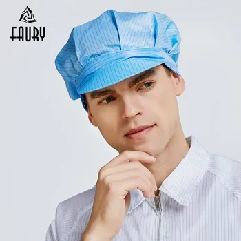 

Work Hat Women Workshop Breathable Chef Dustproof Anti-static Adjustable Men Factory Accessories Cap Engineering Worker Uniform