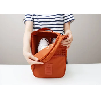

Concise Shoes Pouch Zipper Design nylon & mesh Luggage Organizer Travel bags Box