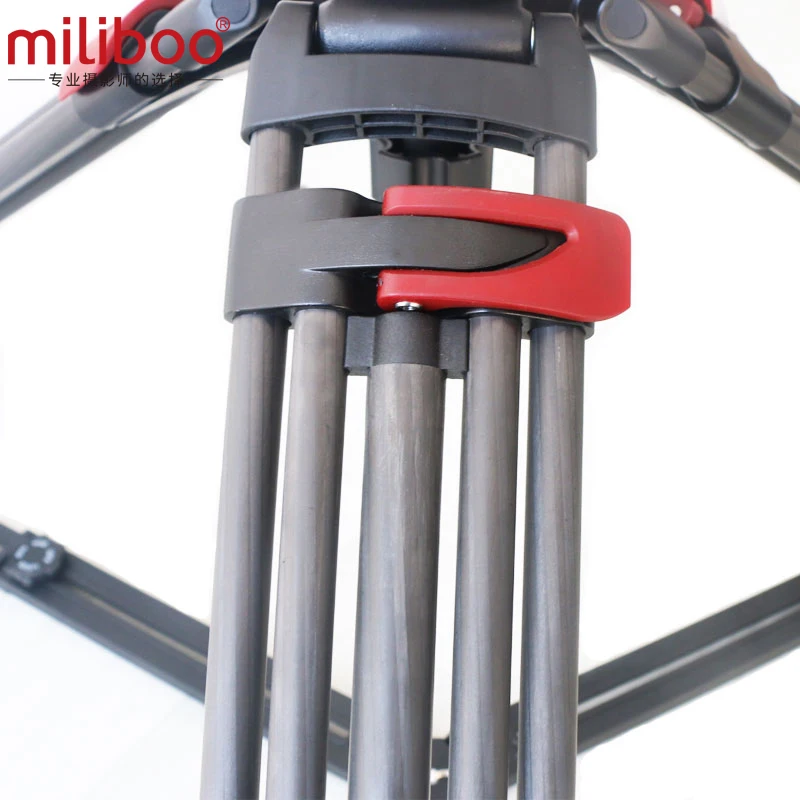 Miliboo MTT609B Профессиональный штатив из углеродного волокна для цифровой видеокамеры/камеры/штатив для цифровой зеркальной камеры, с гидравлической шаровой головкой